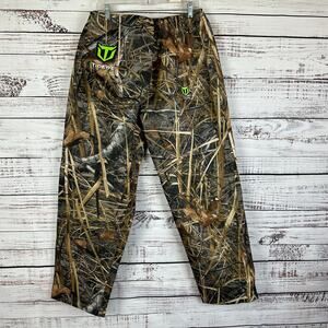 TideWe Elastic Waist Water-Resistant Lined Hunting Camouflage Outdoor Pants XL